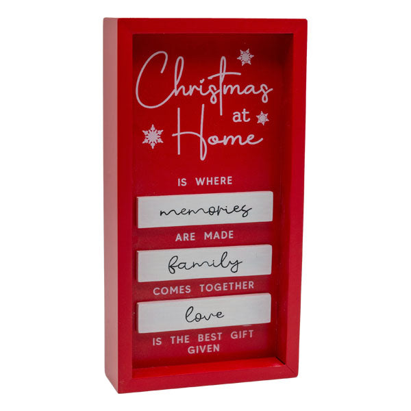Christmas At Home Sign 