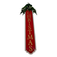 Sign Christmas Red Wall Hanging 75cm