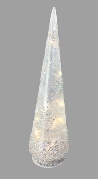 CHRISTMAS LIGHT UP WHITE LED TREE MEDIUM 