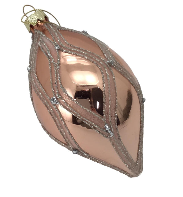 DECORATIN ROSE GOLD HARLEQUIN LONG DROP 