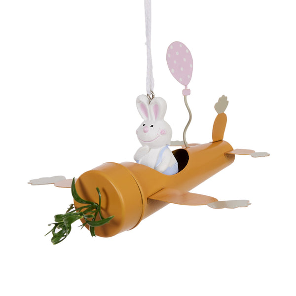 Easter Plane Hanging Carrot W/balloon
