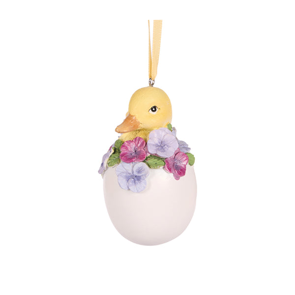 Hanging Pansy Duck Egg