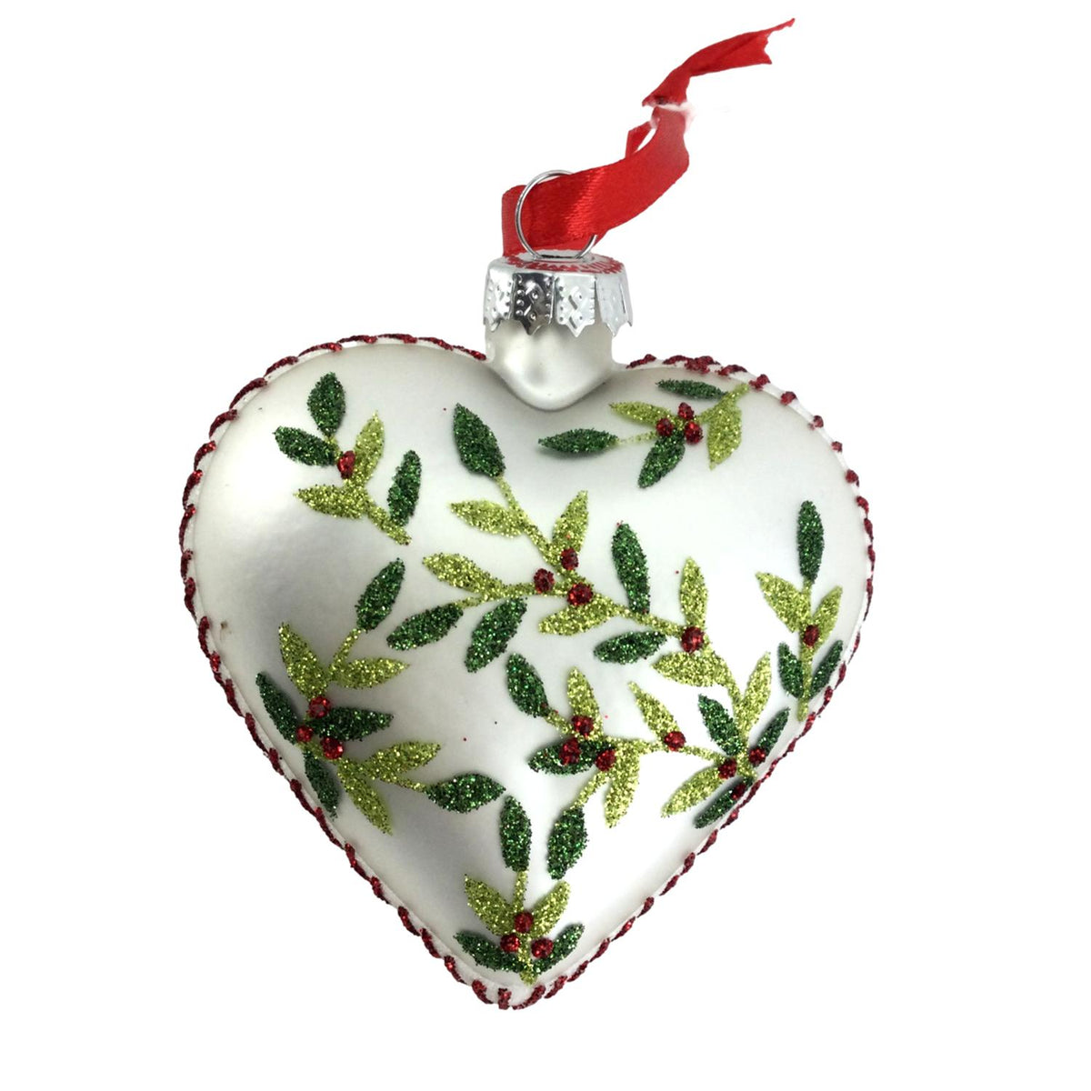 BAUBLE HEART FOLIAGE BALL HANGING